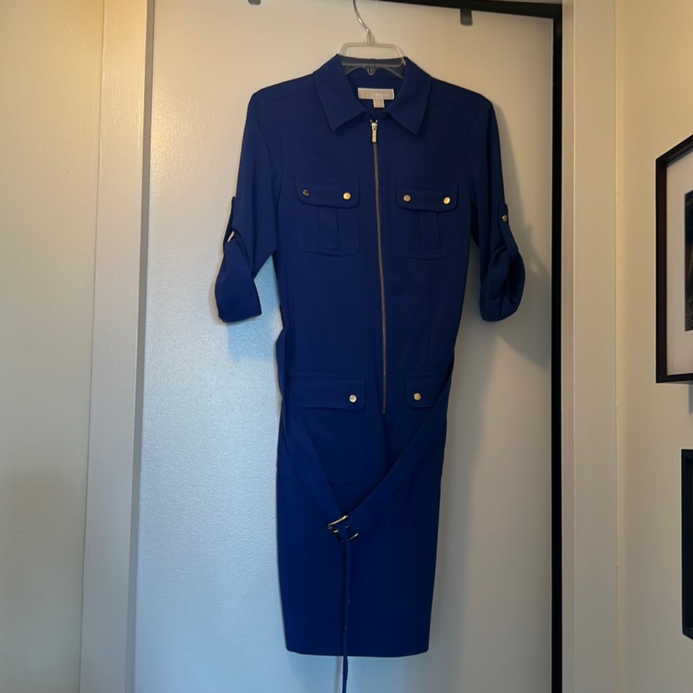Michael kors blue beets dress